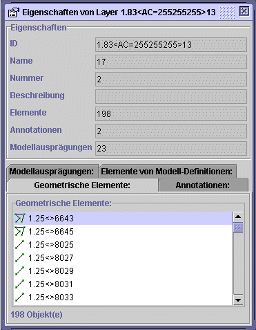 Eigenschaften Layer