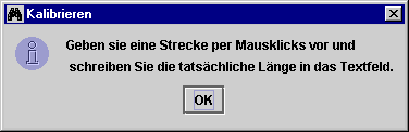Meldung Kalibrieren