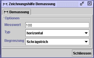 zeichnungshilfe bemassung